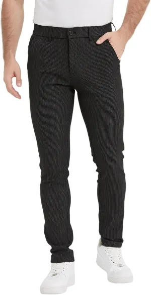 Plaid&Plain Men's Plaid Pants Skinny Dress Pants for Men Skinny Chino Pants Men