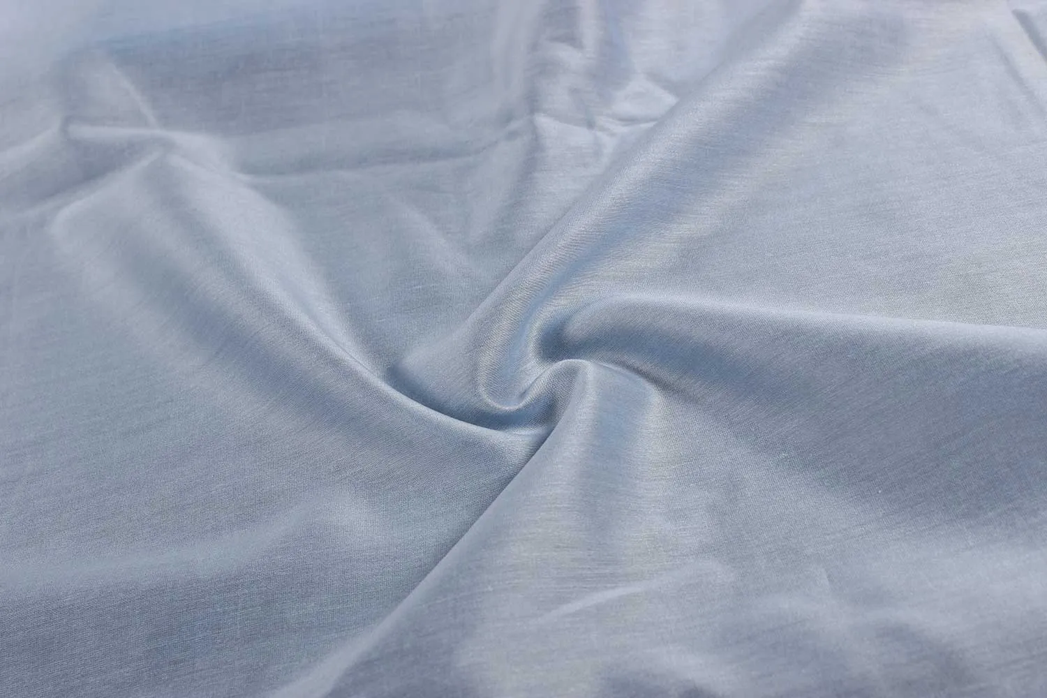Precut Gray Plain Cotton Silk Chanderi Fabric