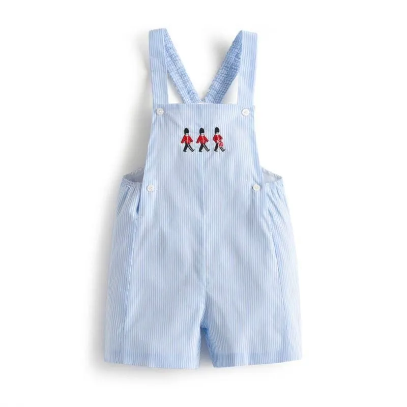 "Prescott" 2 PC  Embroidered Overalls Set