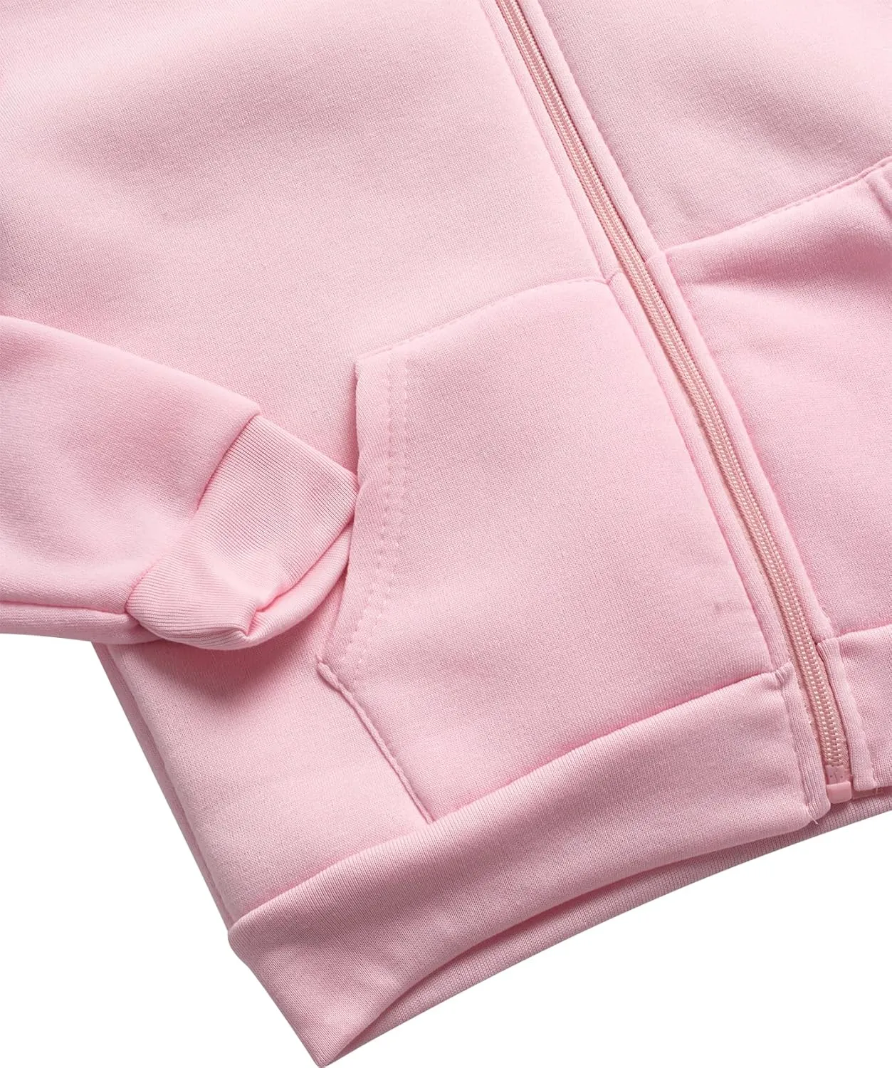 Real Love Girls' Jogger Set - 2 Piece Fully Sherpa Lined Fleece Zip Up Hoodie and Cargo Jogger Pants for Girls (5-16)