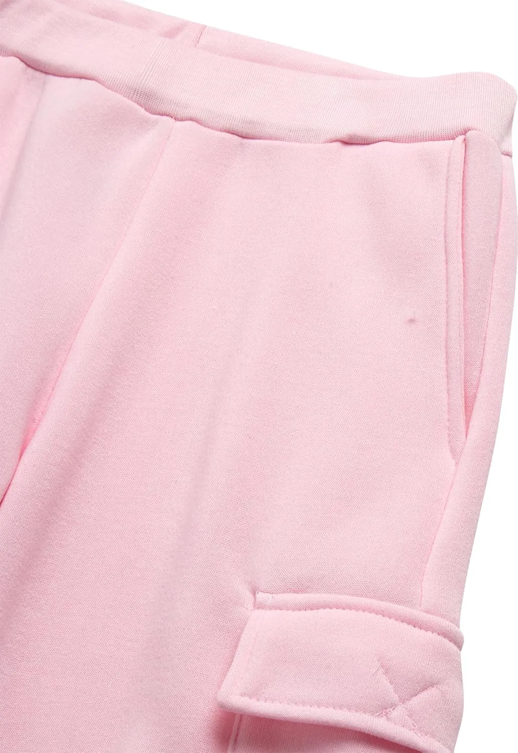 Real Love Girls' Jogger Set - 2 Piece Fully Sherpa Lined Fleece Zip Up Hoodie and Cargo Jogger Pants for Girls (5-16)
