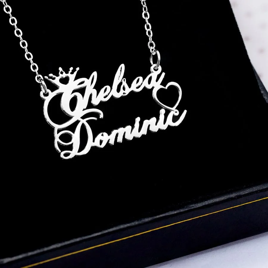 Royal Love Name Necklace