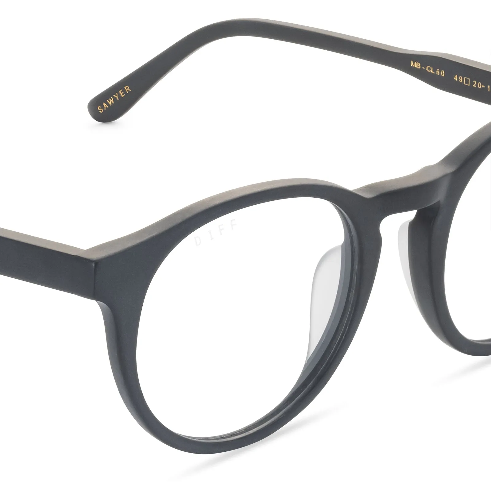 SAWYER - MATTE BLACK   PRESCRIPTION GLASSES