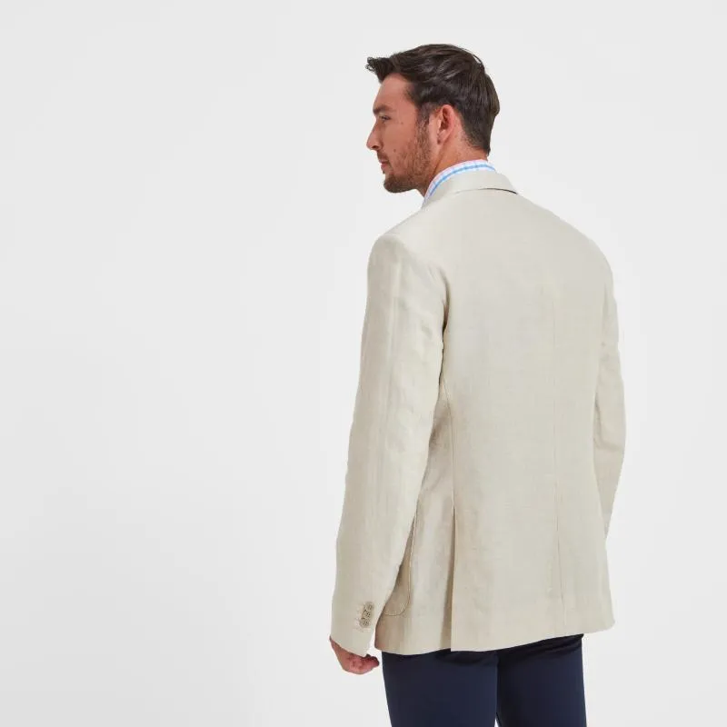 Schoffel Linen Mens Blazer - Stone