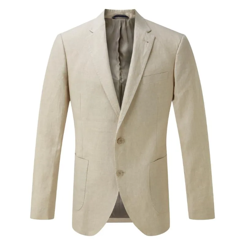 Schoffel Linen Mens Blazer - Stone