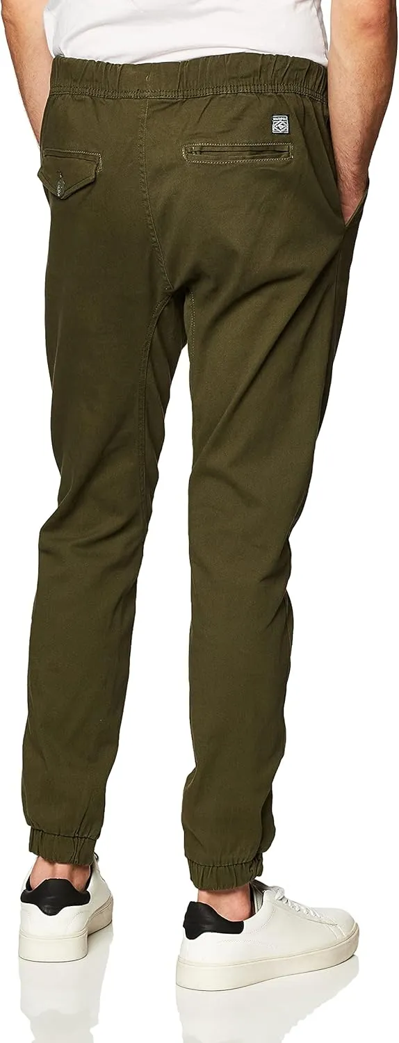 Southpole Men's Basic Stretch Twill Jogger Pants-Reg and Big & Tall Sizes
