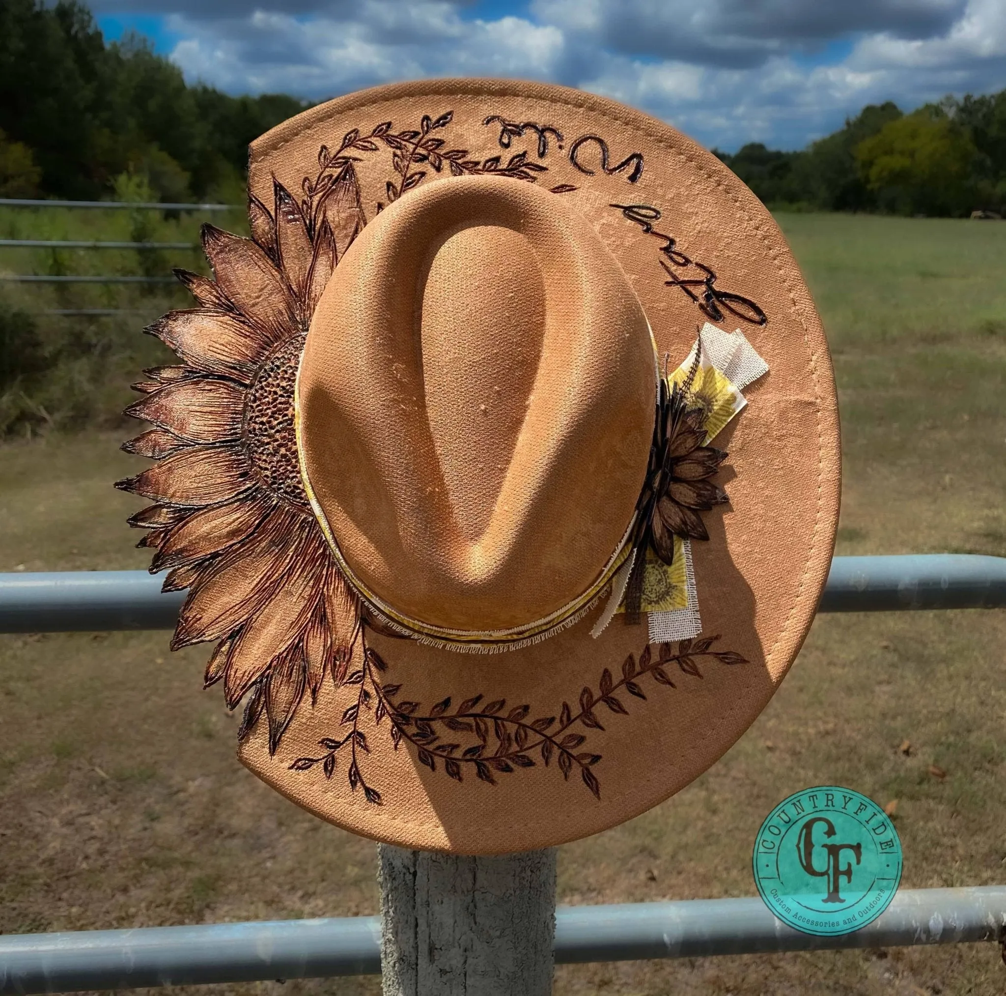 STAY WILD SUNFLOWER FEDORA