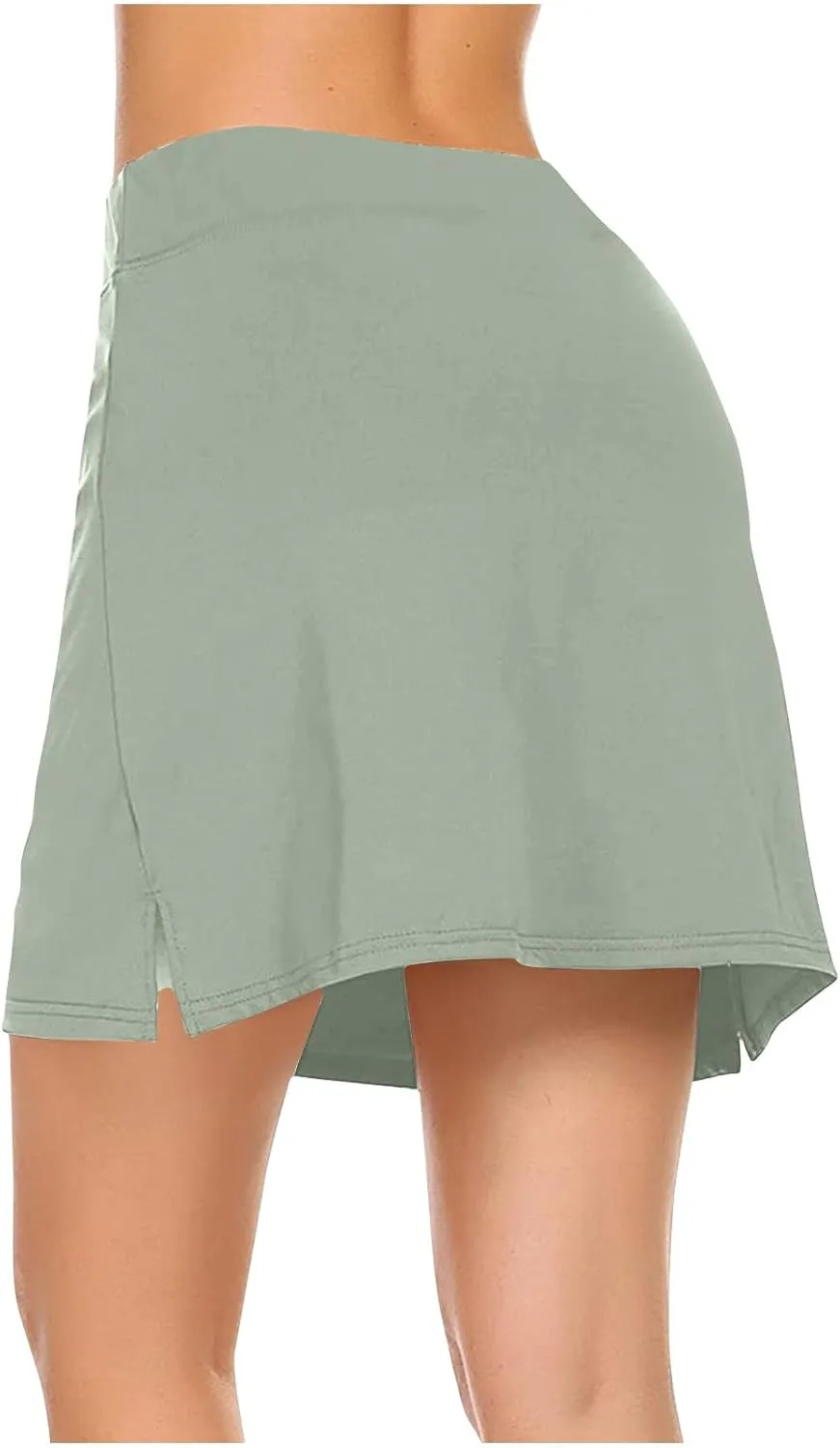 Tennis Skirts for Women Active Athletic Drawstring Shorts Built in Short with Pockets Mid Waist Culotte Short Skirt