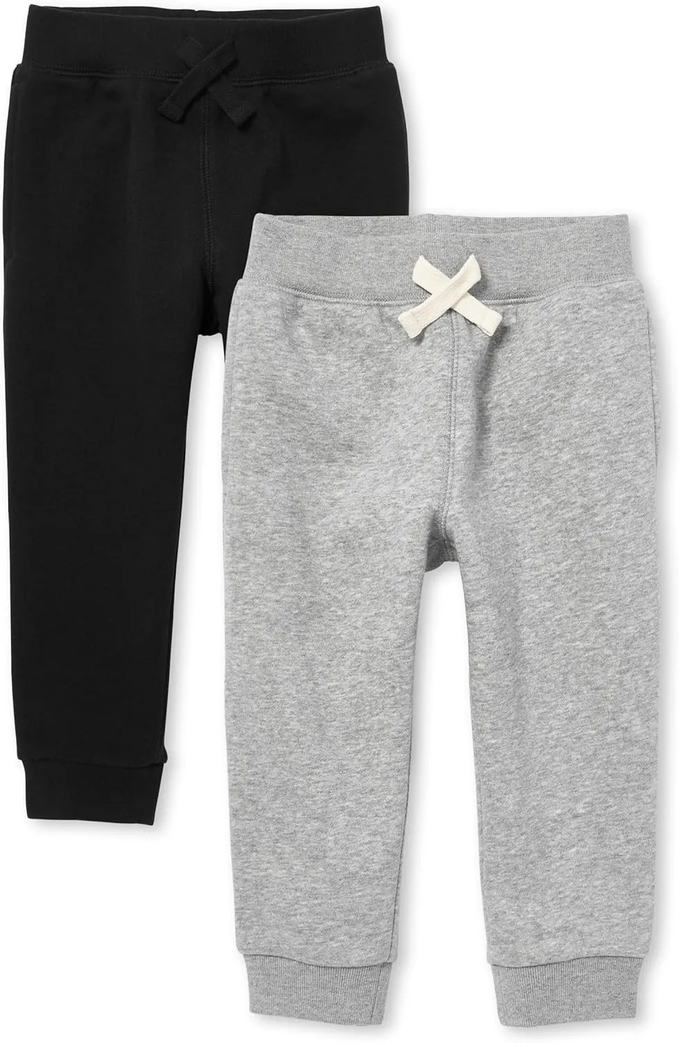 The Children's Place Baby Boys' Active Fleece Jogger Pants 2 Pack