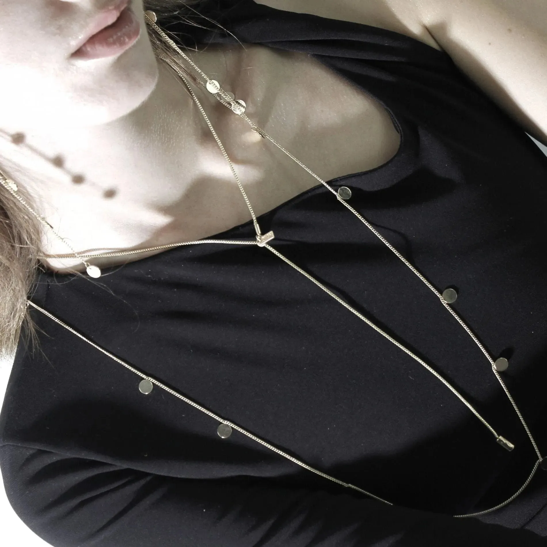 Theia Box Chain Necklace Gold Plating