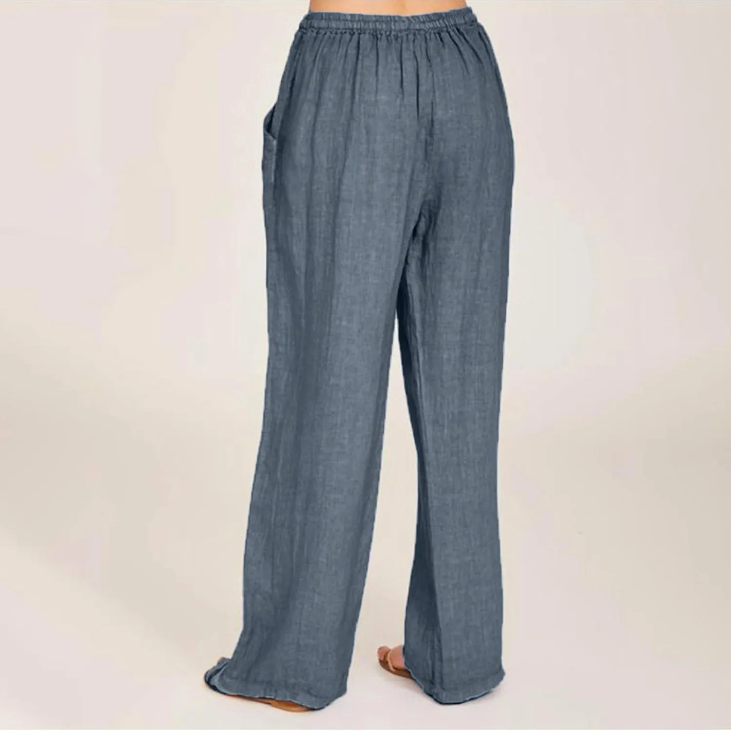 Trouser Yoga Pants for Women 2025 Baggy Y2K Summer Stretchy Boho Beach Pants Relaxed Loose Fit Elastic Lightweight Trousers