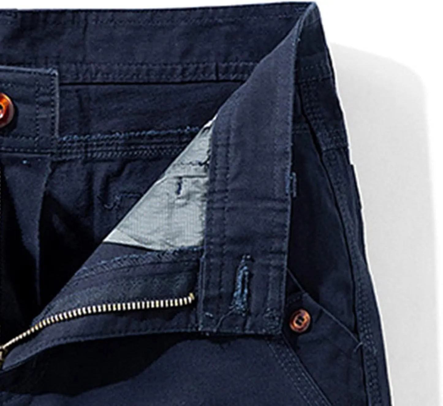 tuduoms Men's Slim-Fit Comfort Stretch Cargo Short Chino Ripstop Work Shorts Trousers Lightweight Multi Pockets Casual Short