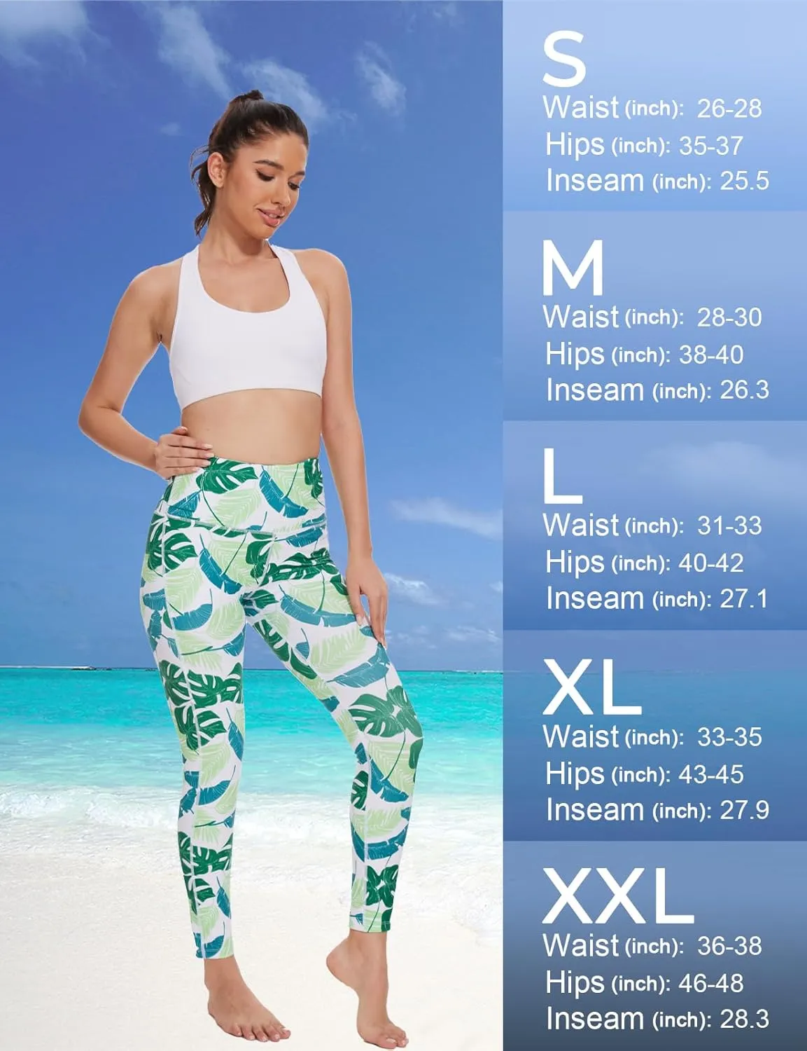 Ubestyle UPF 50  High Waist Women's Swim Pants Swim Leggings Swimming Tights Rash Guard Pants Sun Protective