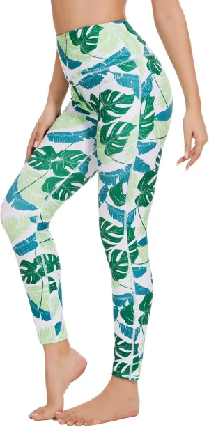 Ubestyle UPF 50  High Waist Women's Swim Pants Swim Leggings Swimming Tights Rash Guard Pants Sun Protective