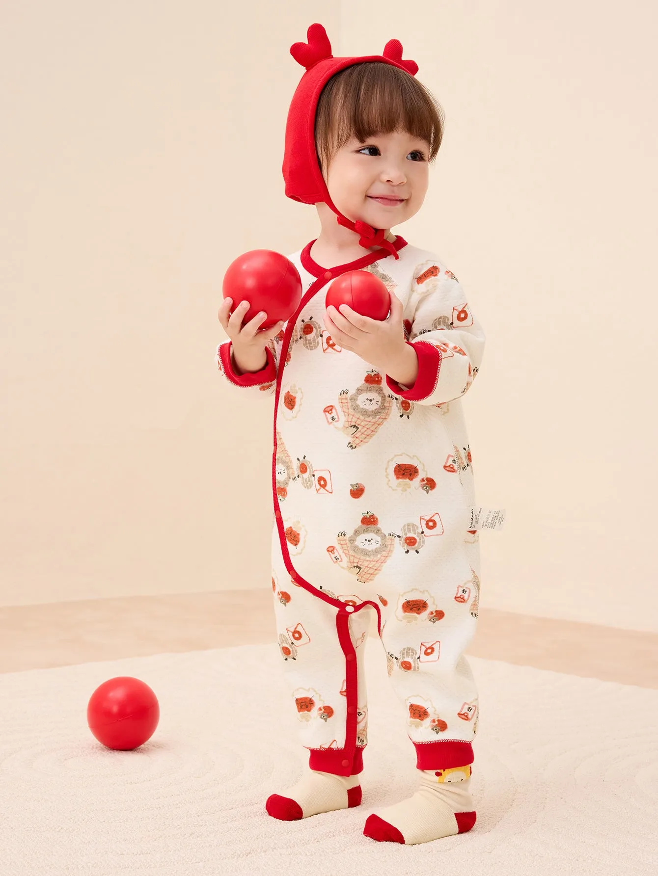 Unisex Baby Antibacterial New Year Bodysuit