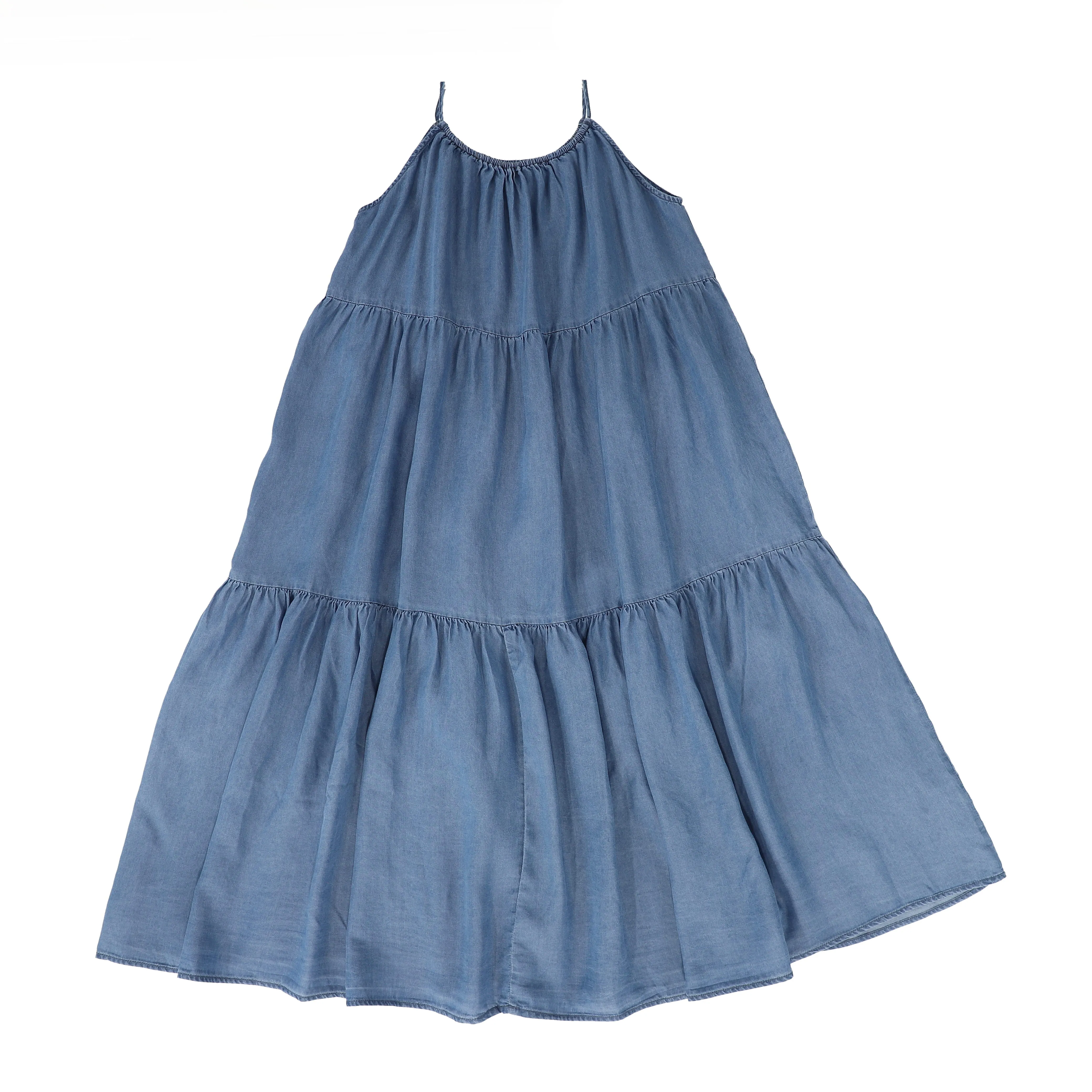 VIBE DENIM CHAMBRAY SWING JUMPER [FINAL SALE]