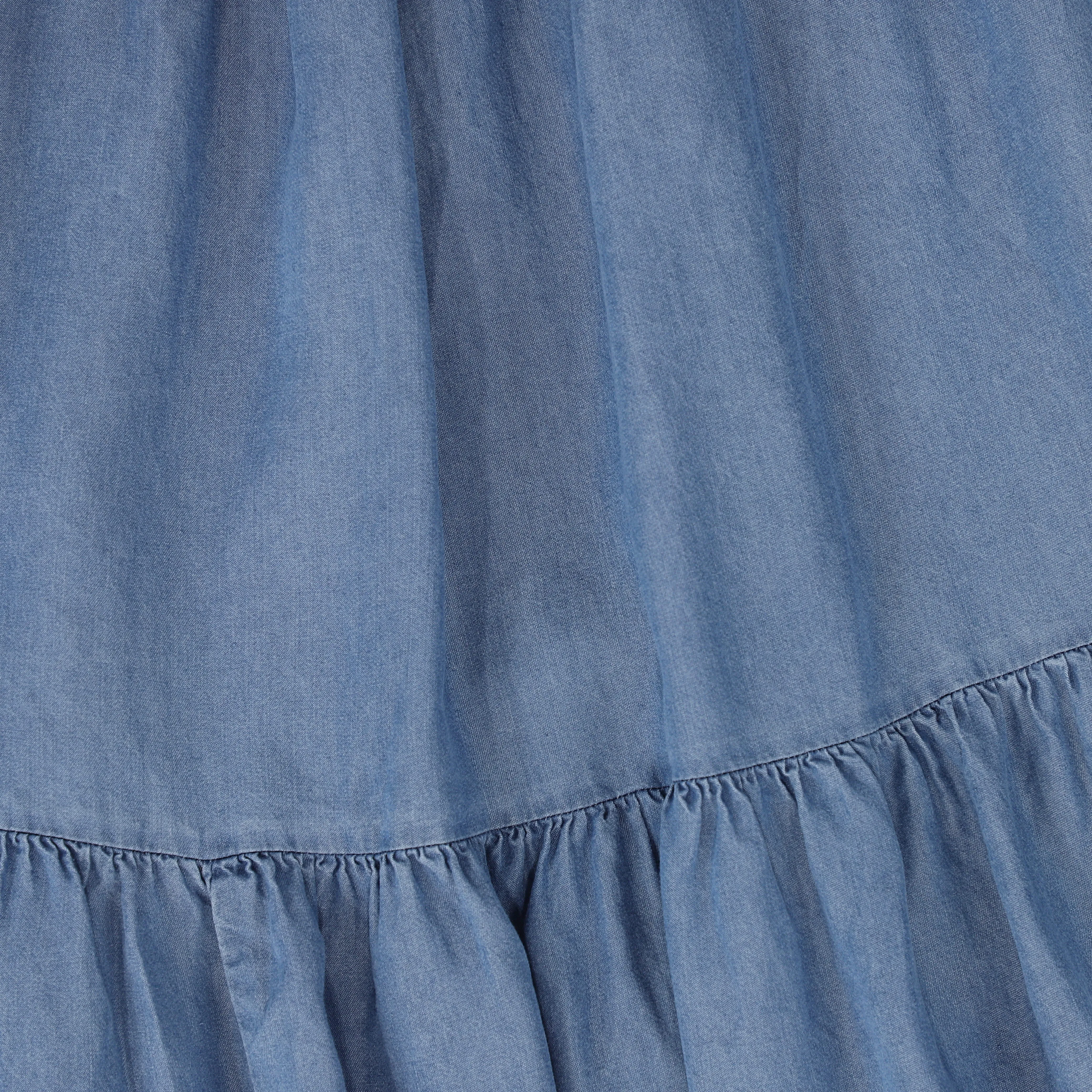 VIBE DENIM CHAMBRAY SWING JUMPER [FINAL SALE]