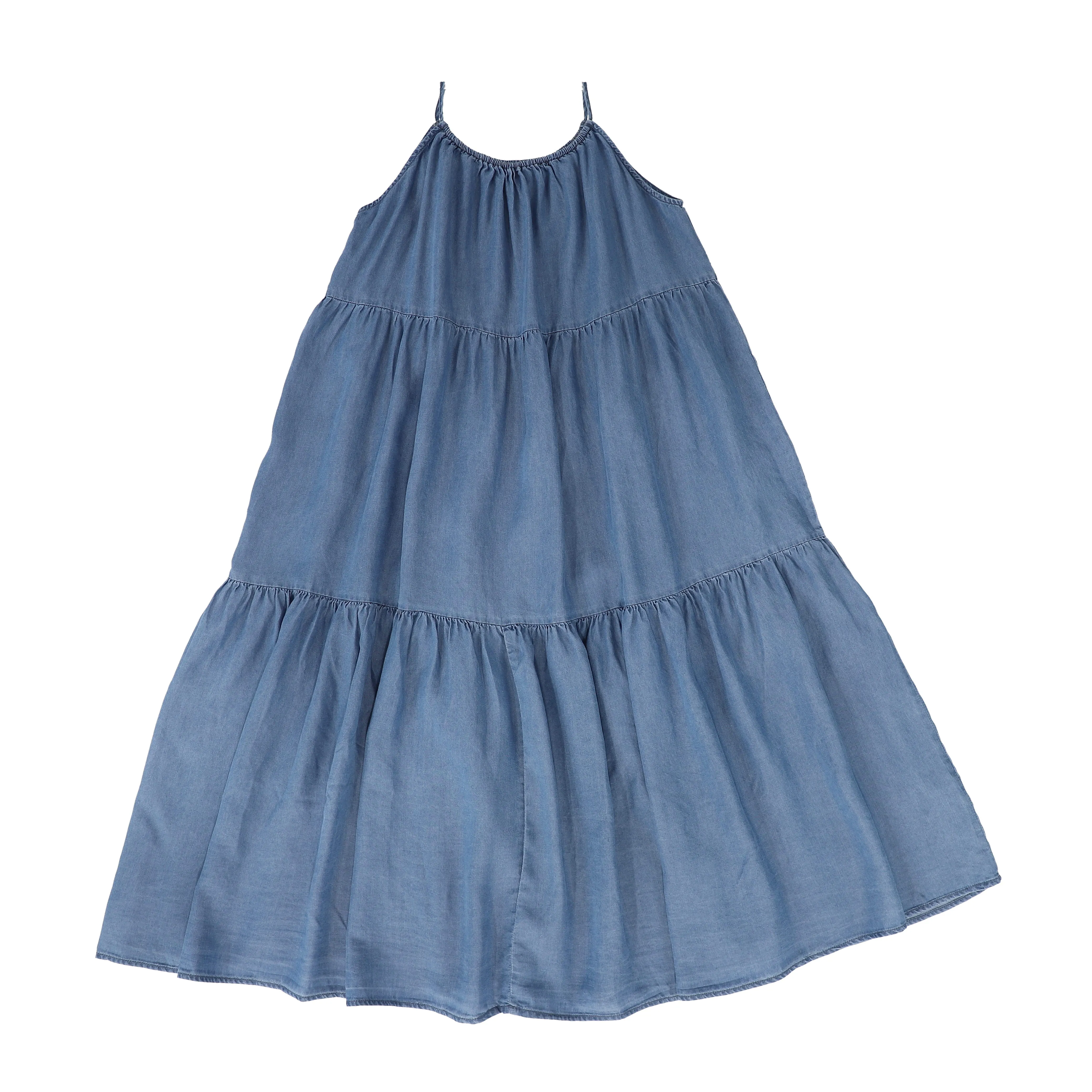 VIBE DENIM CHAMBRAY SWING JUMPER [FINAL SALE]