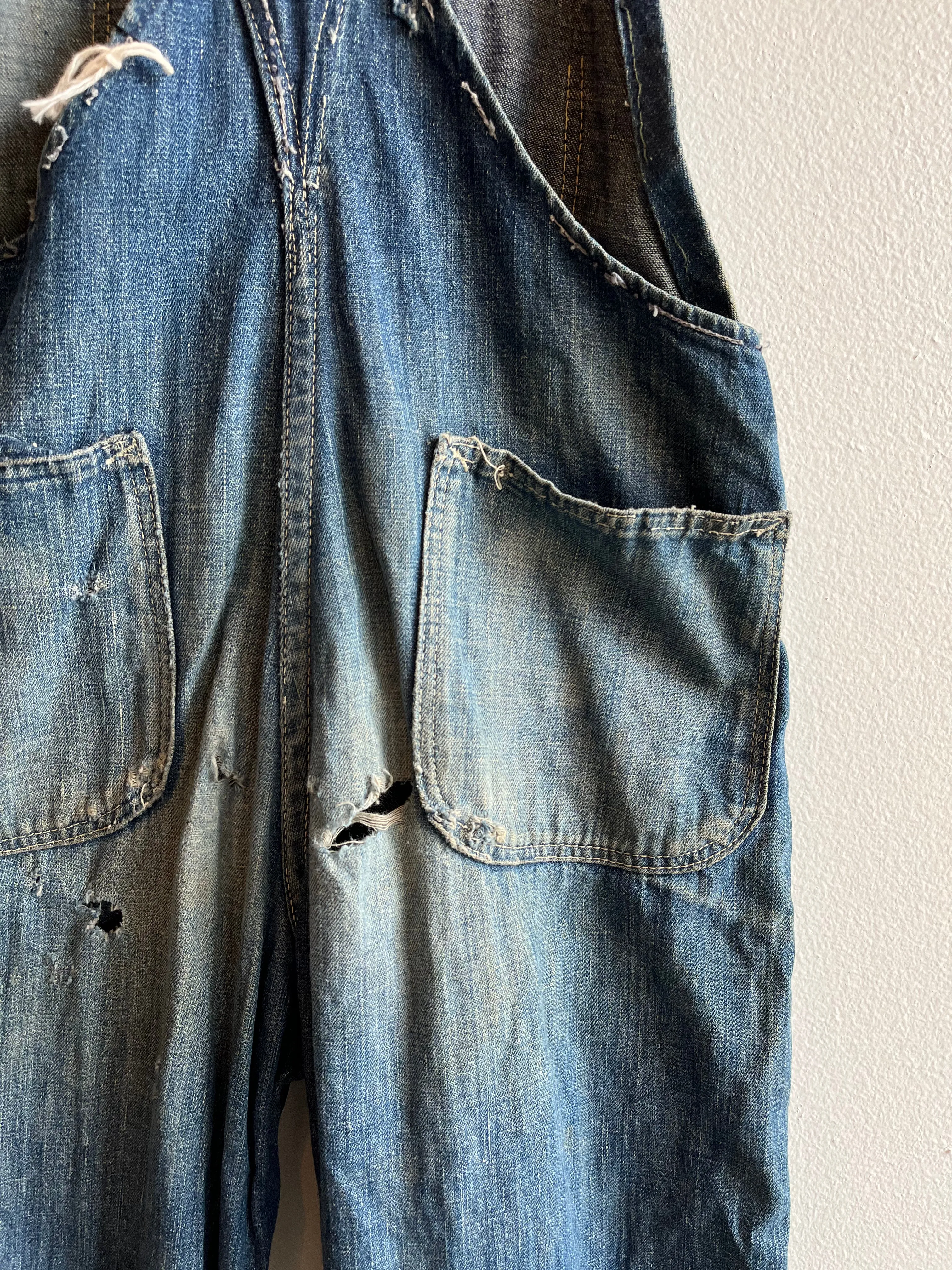 Vintage 1940s Unbranded Denim Overalls
