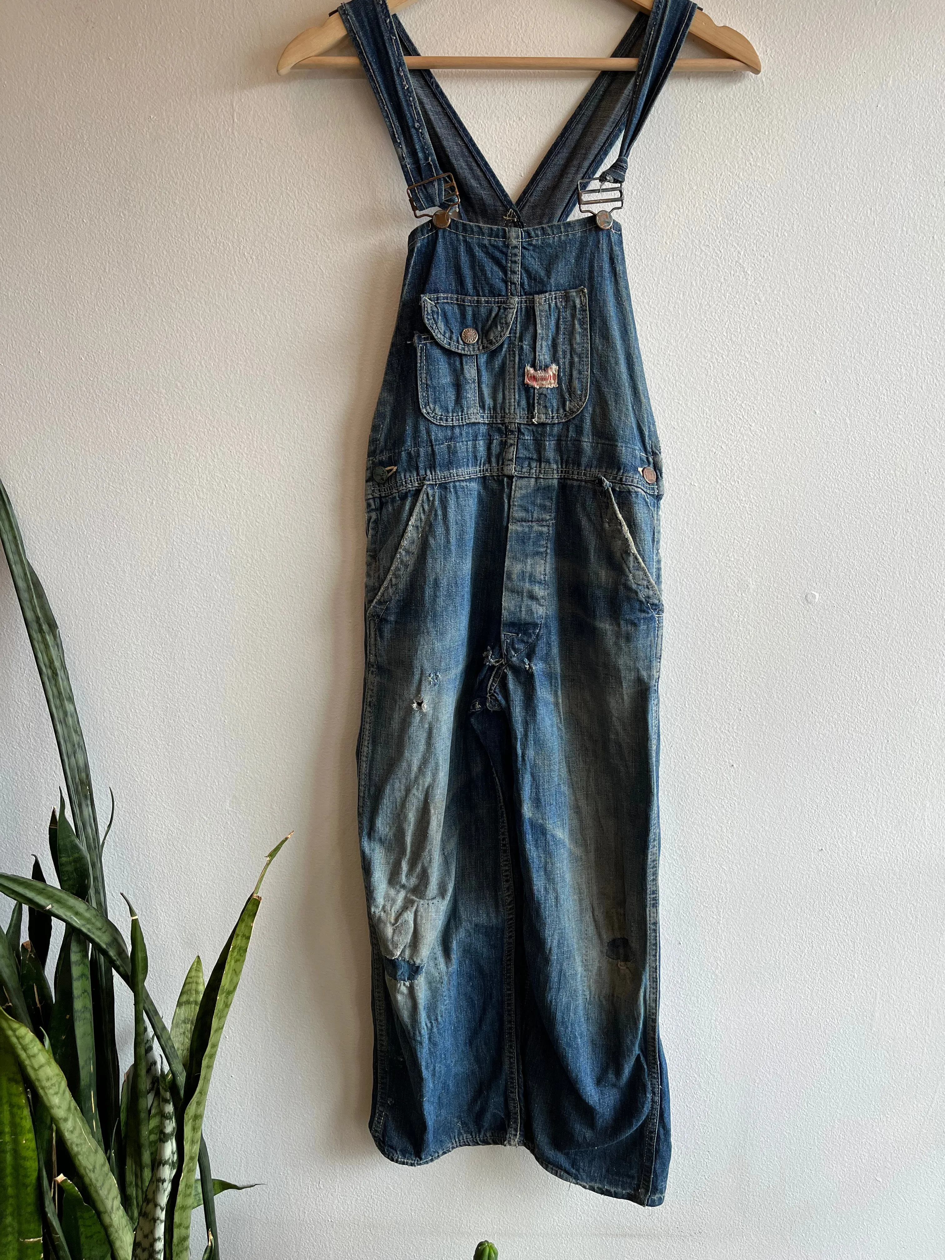 Vintage 1940s Unbranded Denim Overalls