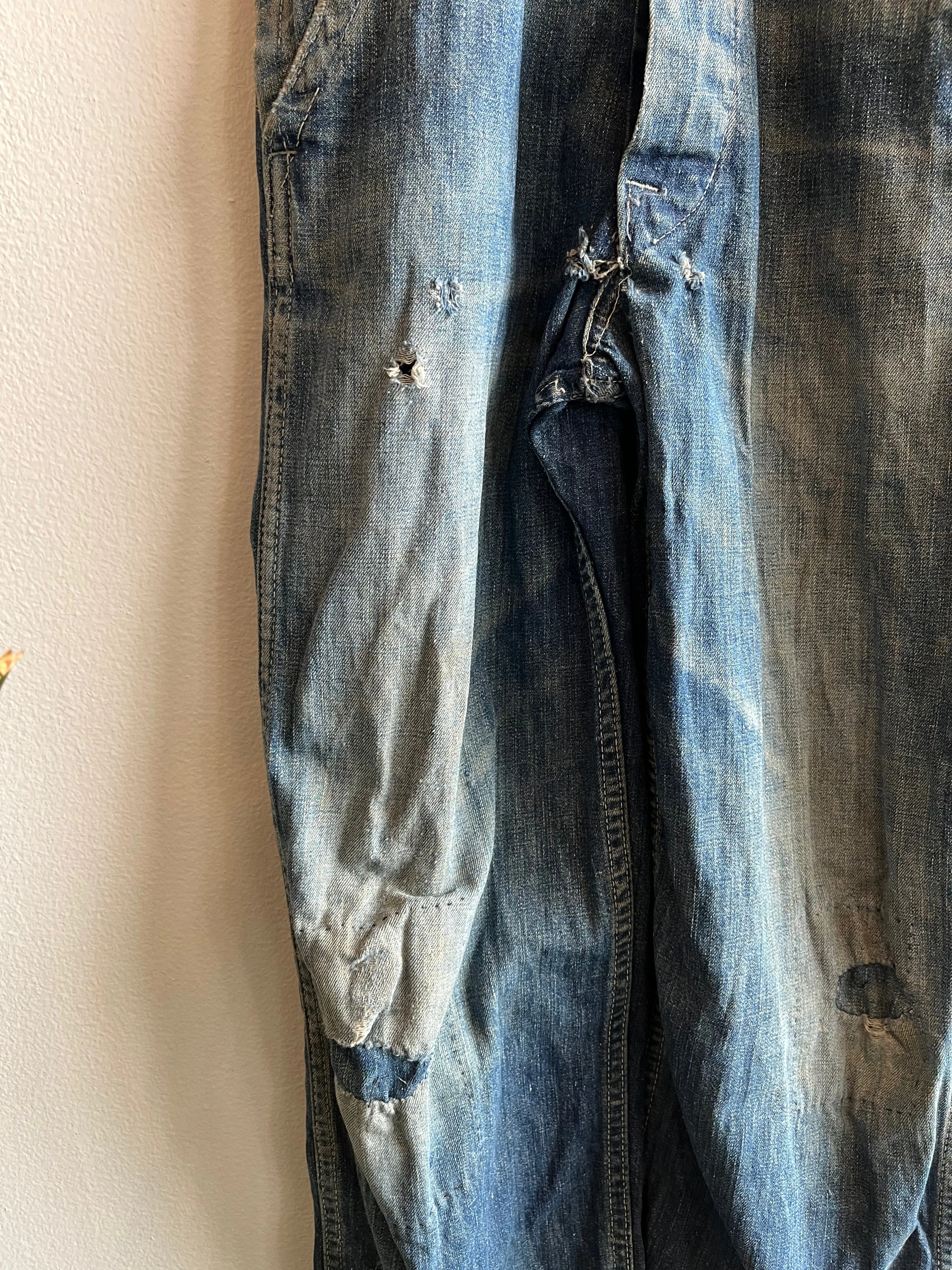 Vintage 1940s Unbranded Denim Overalls