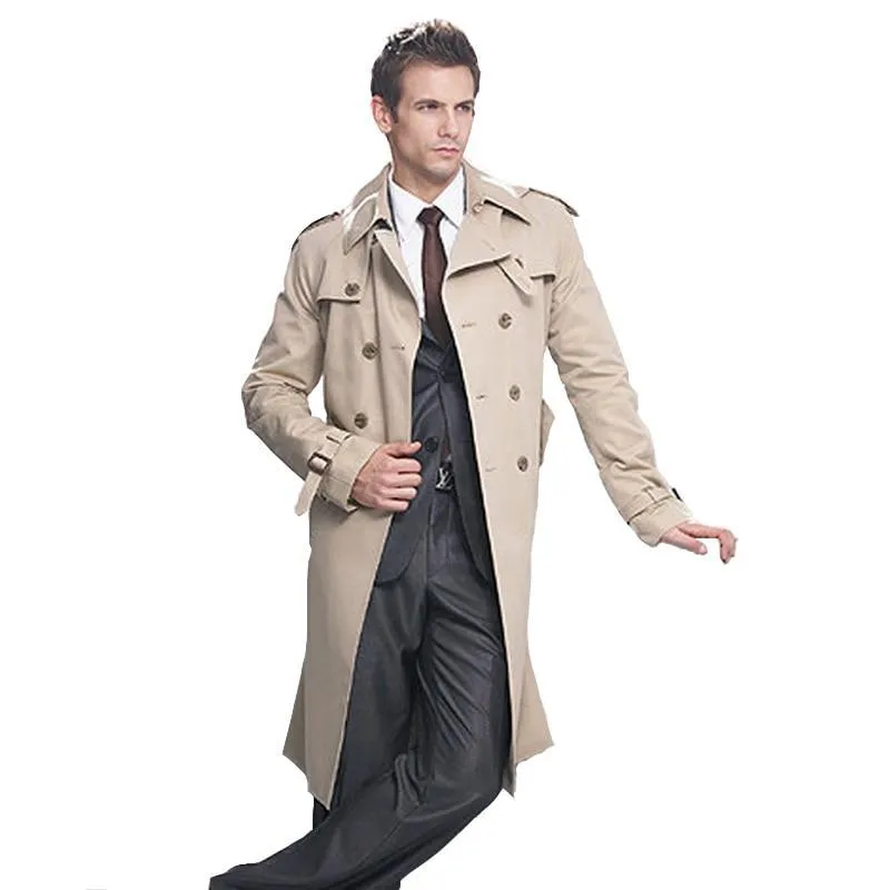 West Louis Classic Double Breasted Overcoat
