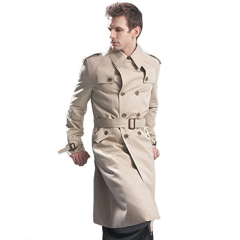 West Louis Classic Double Breasted Overcoat