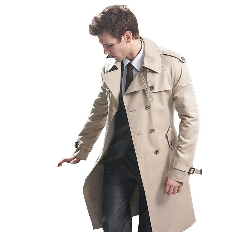 West Louis Classic Double Breasted Overcoat