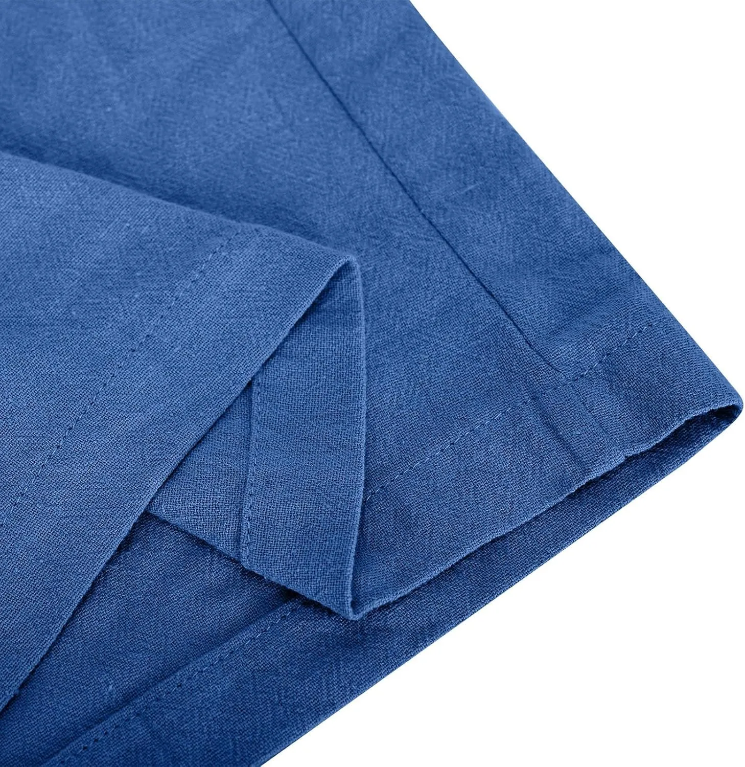 Wide Leg Linen Pants Women Casual Summer Elastic Waist Loose Palazzo Trousers Flowy Beach Lounge Pants with Pockets