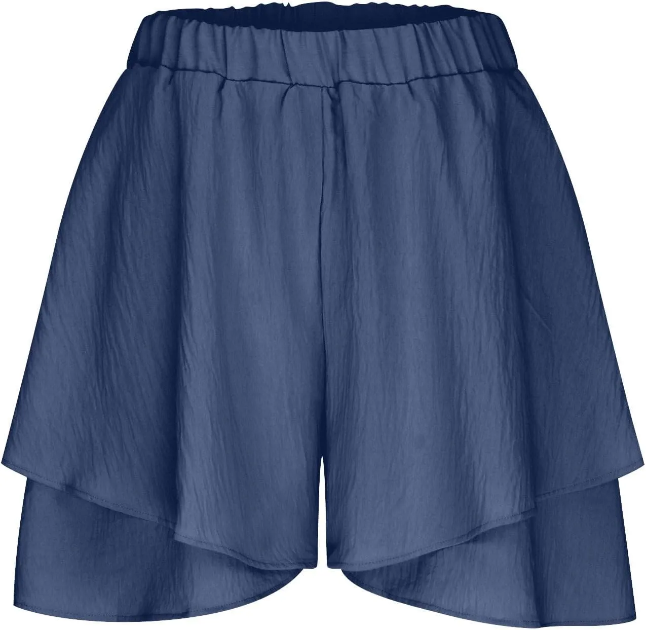 Women High Waist Ruffle Mini Shorts Skirt Layered Ruffle Hem Flared Short Flowy Casual Swing Beach Mini Short Skirt