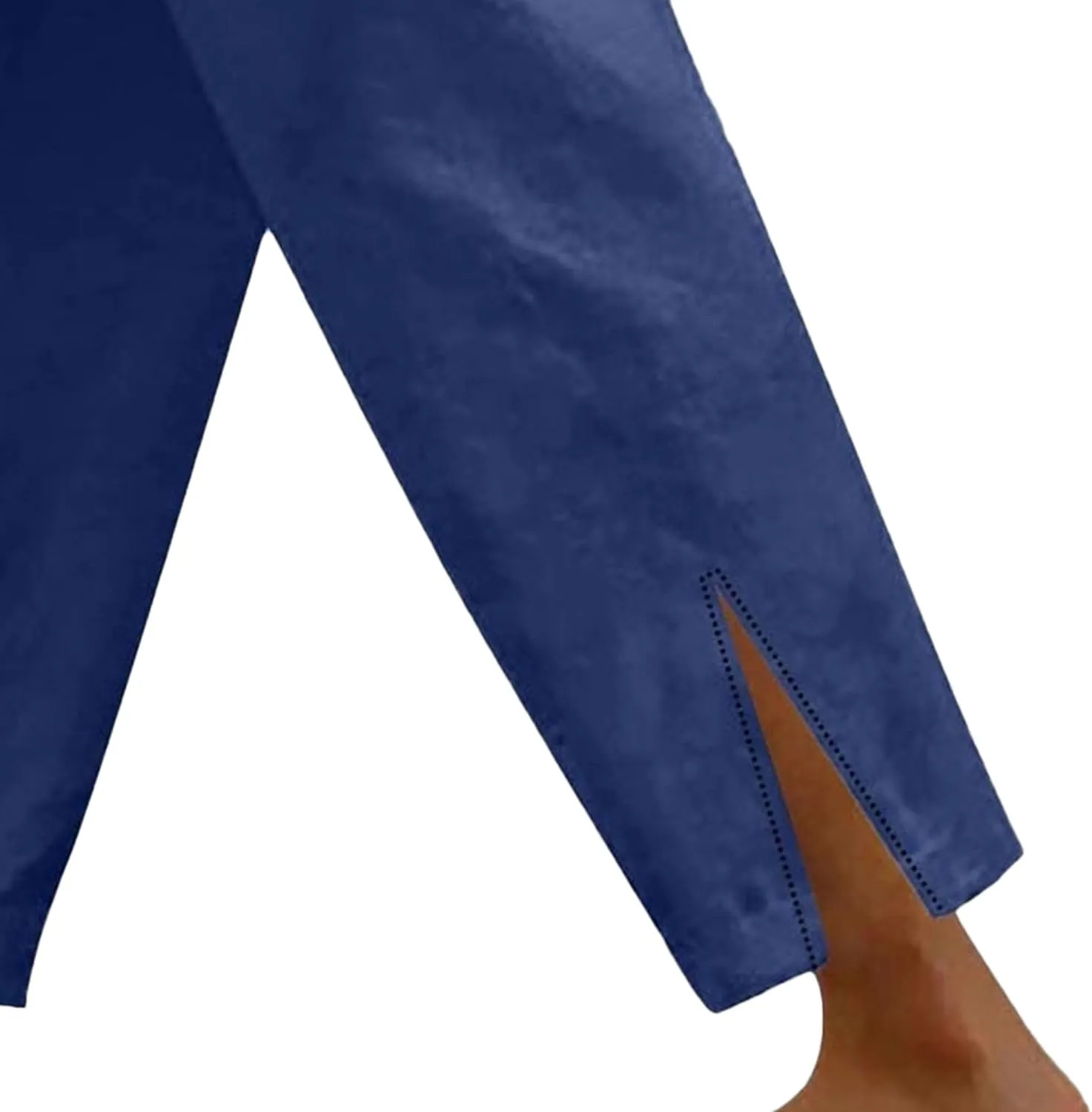 Women's 2025 Summer Pants Drawstring Waist Wide Leg Loose Cotton Linen Palazzo Pants Casual Beach Trendy Trousers