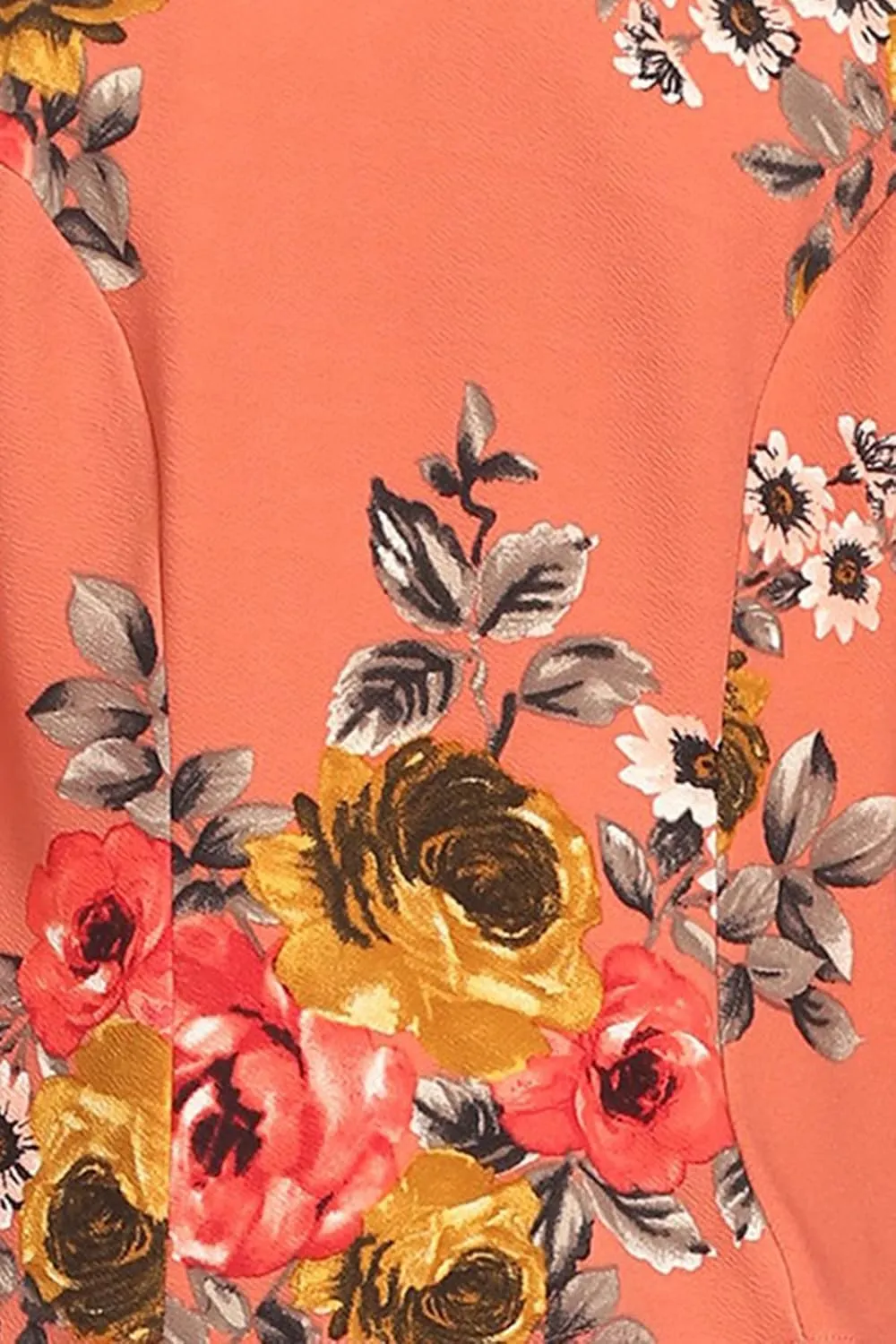 Women's Casual Floral Print Fitted Open Front Long Sleeves Office Blazer Jacket