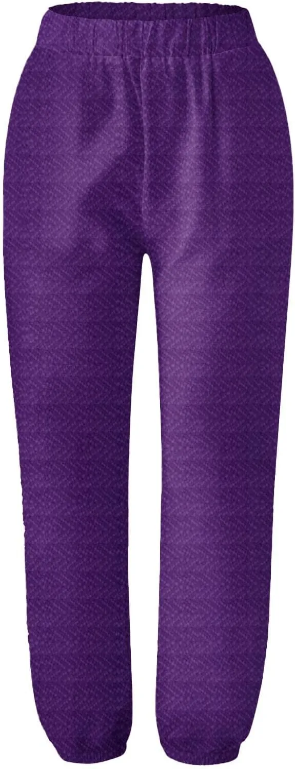 Women's Cotton Linen Capri Pants Elastic High Waisted Straight Leg Lounge Pants Casual Loose Fit Summer Trousers