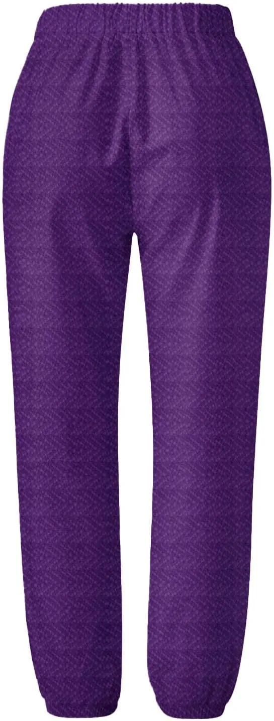 Women's Cotton Linen Capri Pants Elastic High Waisted Straight Leg Lounge Pants Casual Loose Fit Summer Trousers