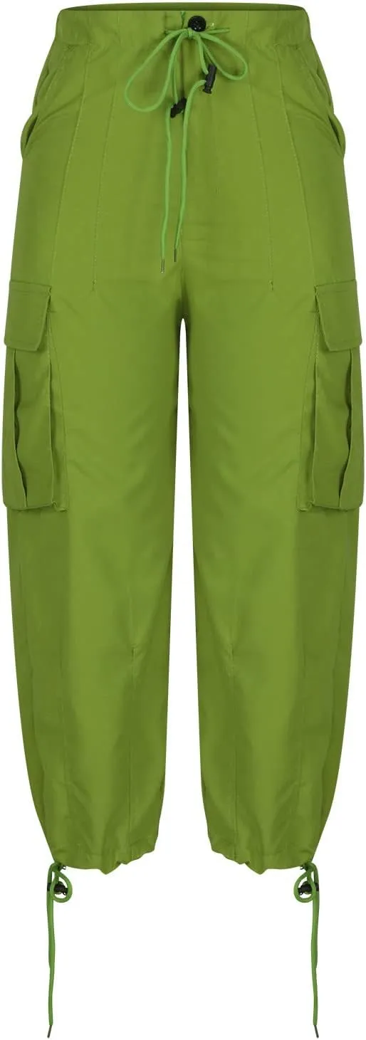 Women's High Waist Straight Wide Leg Cargo Pants Fashion Boyfriend Casual Cargo Pants Women Baggy Y2K Hiking Trousers