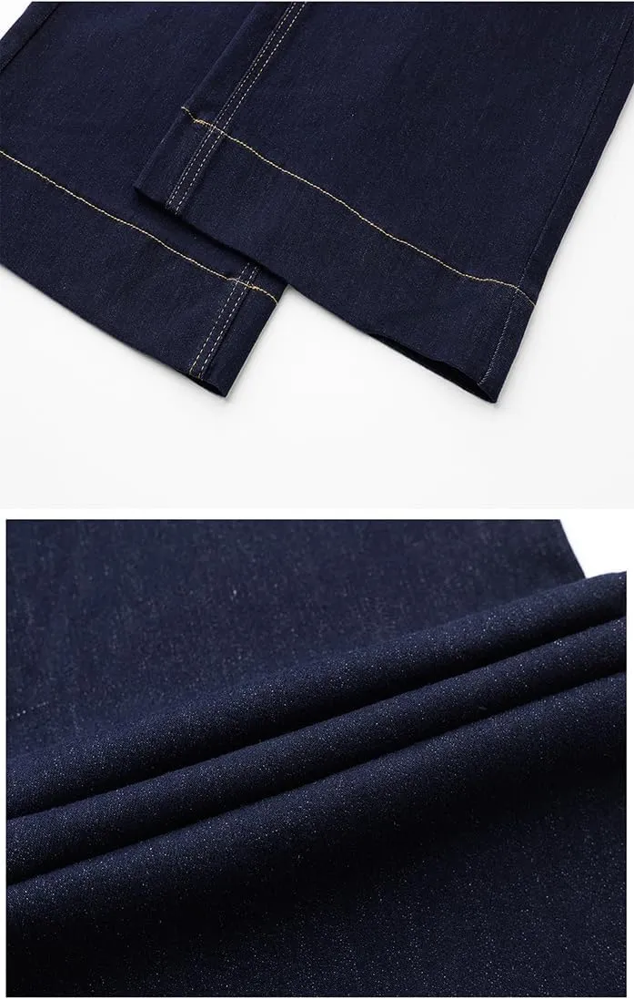 Women's High Waisted Wide Leg Jeans - Stretchy Straight Leg Denim Pants, 2025 Trendy Casual Comfort Fit