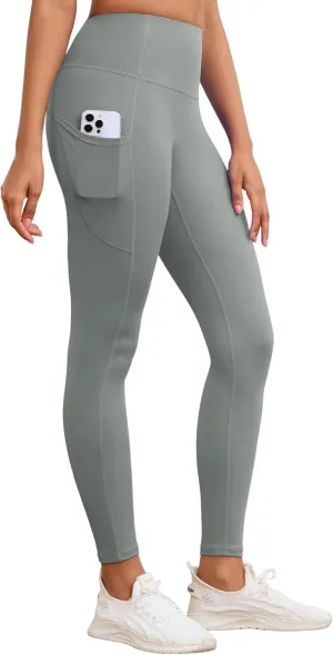 Womens Leggings with Pockets Tummy Control Workout Yoga Tights for Woman Sports Gym Butt Lift