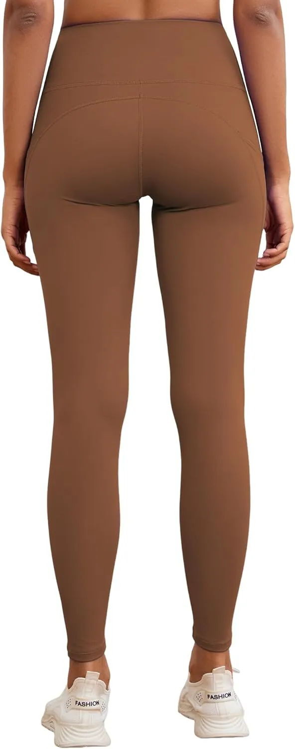 Womens Leggings with Pockets Tummy Control Workout Yoga Tights for Woman Sports Gym Butt Lift