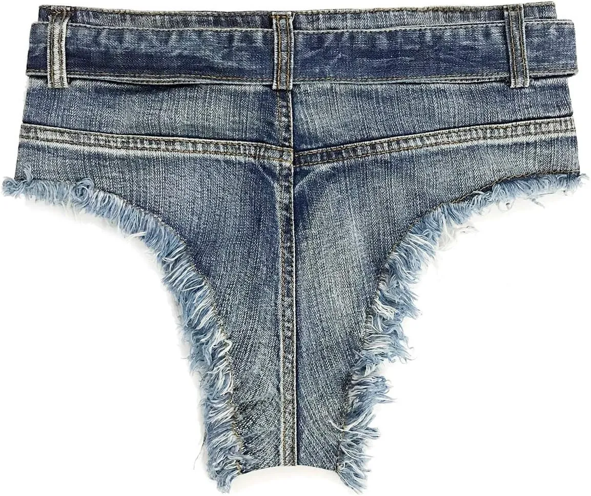 Women's Sexy Low Rise Mini Denim Shorts Jeans Hot Pants