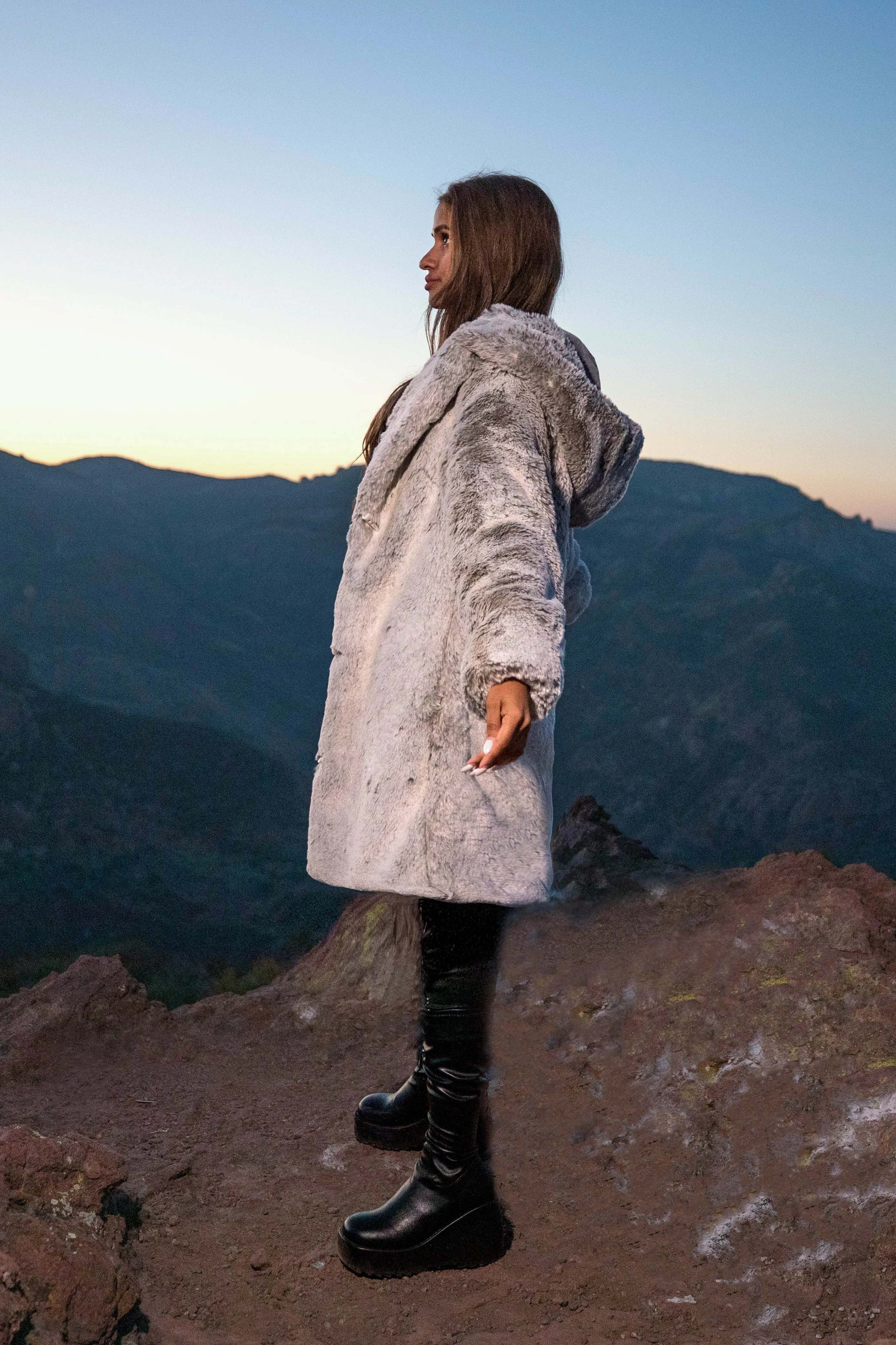 Women's Short Playa Coat in "Seraphin"