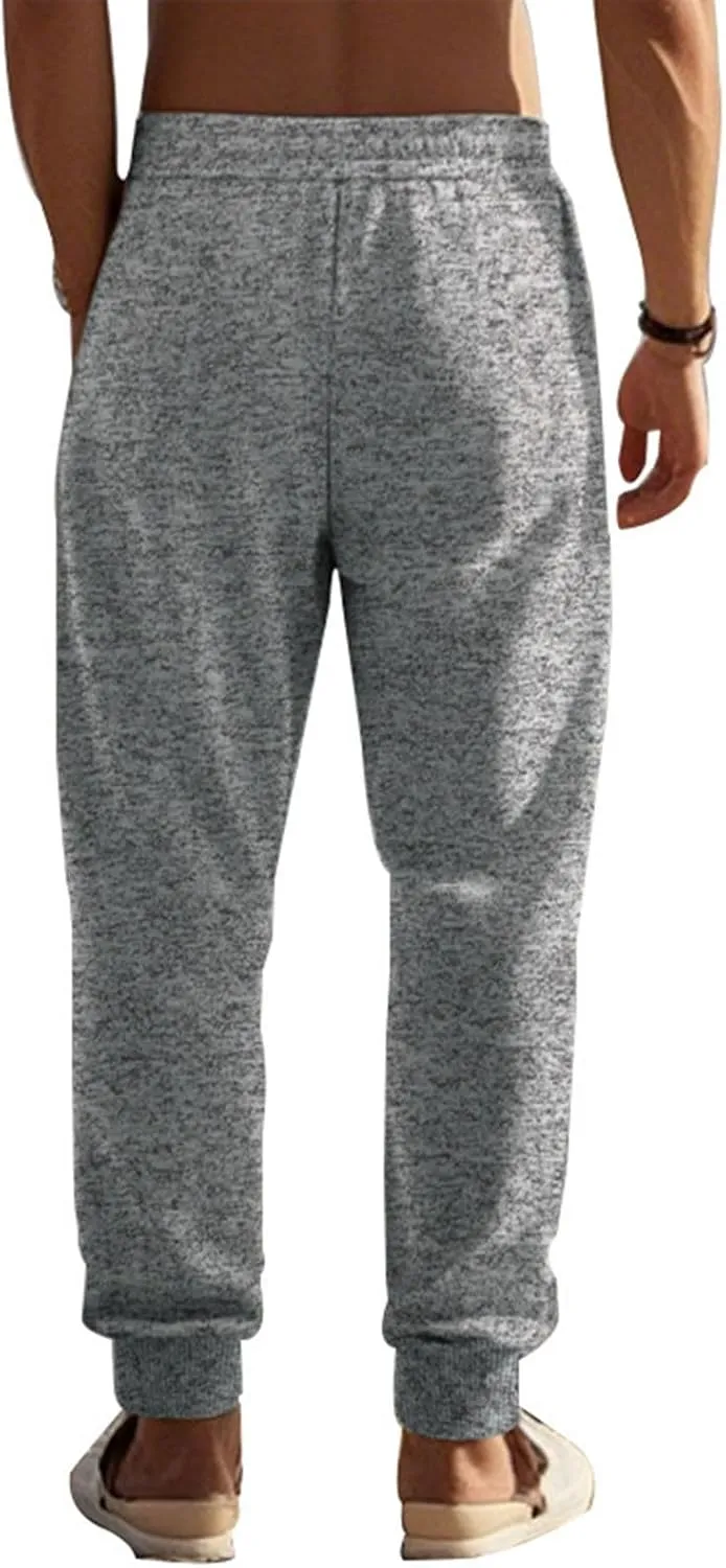 Work Pants for Men Drawstring Athleic Sport Outdoor Sweatpants with Pockets Trendy 2025 Spring Elastic Waist Pants