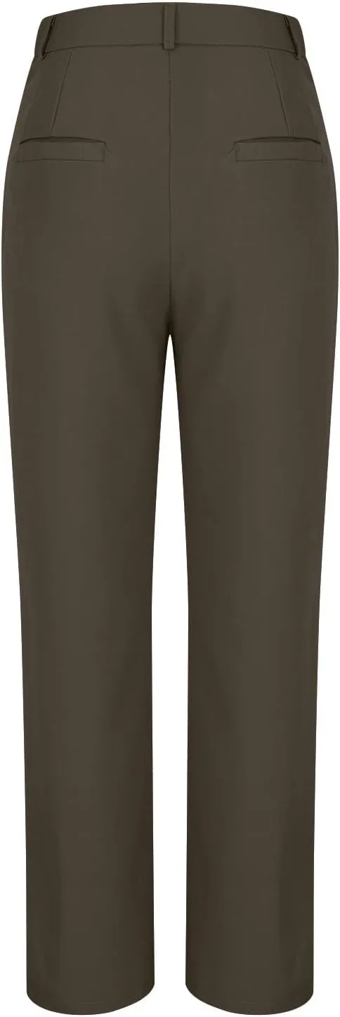 Work Pants for Women 2025 High Waist Stretch Comfy Straight Leg Dress Long Pants Trendy Casual Business Suit Trouser